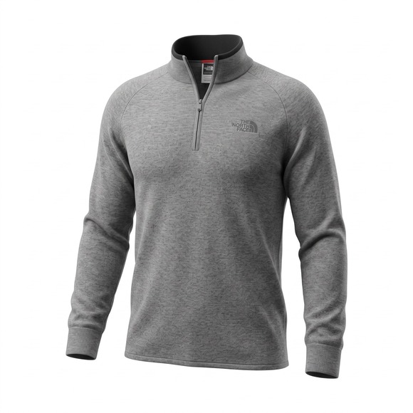 The North Face Other - The North Face Quarter Zip Sweater XL Grey Cotton Wool Blend Gorpcore Outdoor